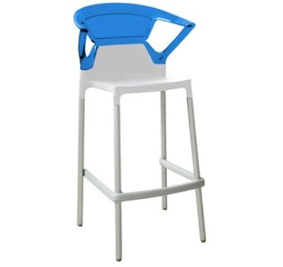 Барный стул EGO-BK white-blue